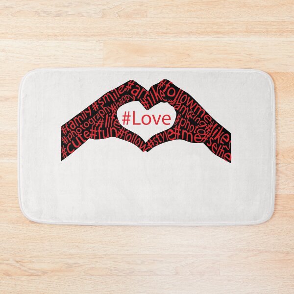Item preview, Typographic #Love design designed and sold by jfcreations.