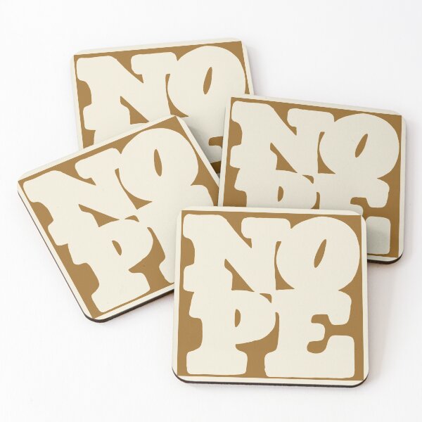Item preview, Nope typography text art quote by Word Fandom - wordfandom designed and sold by Kerry Pritchard.