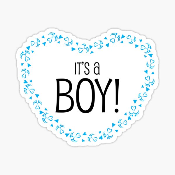 Item preview, It's a boy gender reveal with baby feet and heart designed and sold by sashica.