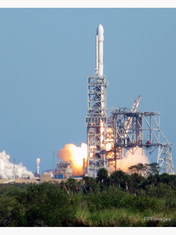 Disover SpaceX Falcon 9 Rocket launch Premium Matte Vertical Poster