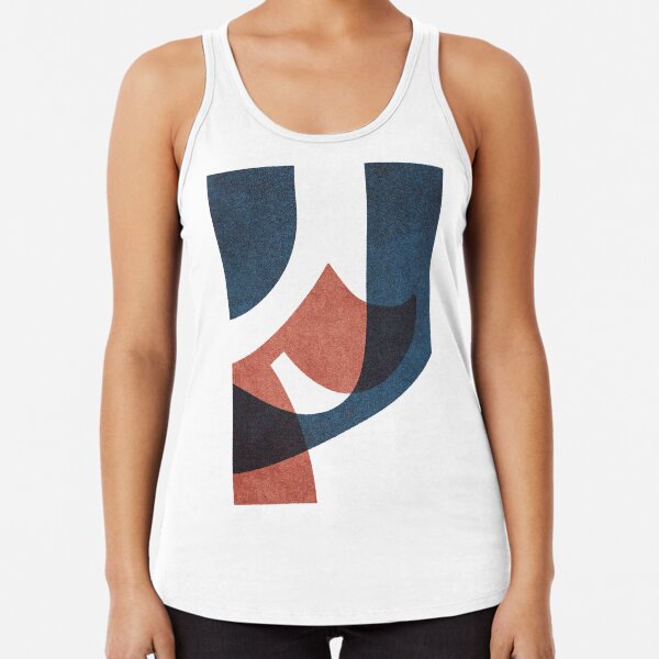 ABSTRACT ALPHABET / Gothic F Racerback Tank Top