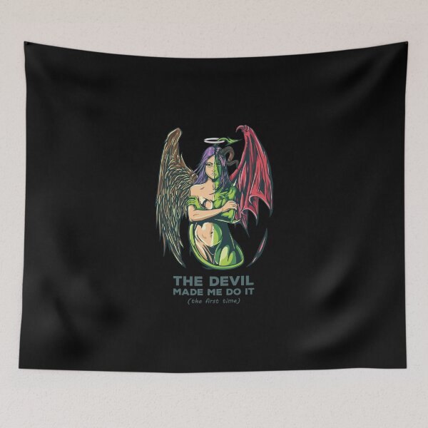 Item preview, The Devil Made Me Do It - Angel & Devil Girl designed and sold by KoolMoDee.