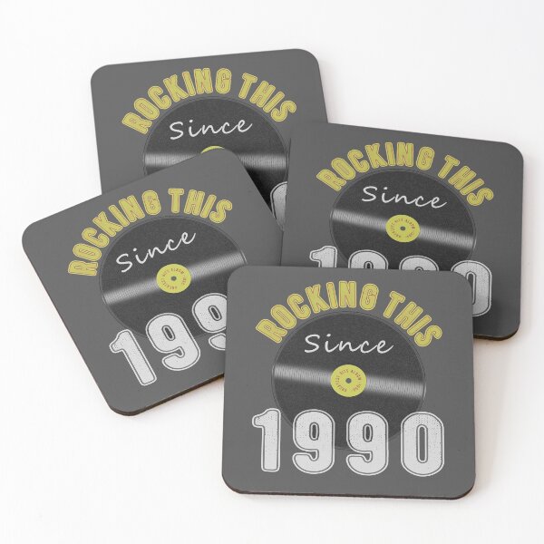 Item preview, 30th Birthday Gift, Rocking This Since 1990 Vintage Style designed and sold by T-minus.