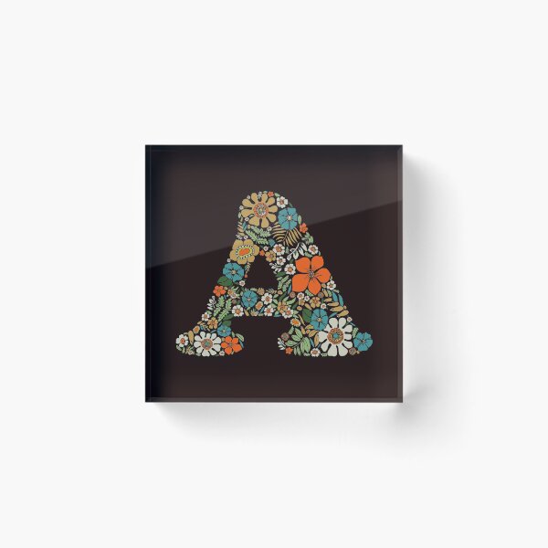 Item preview, Hippie Floral Letter A designed and sold by zeljkica.