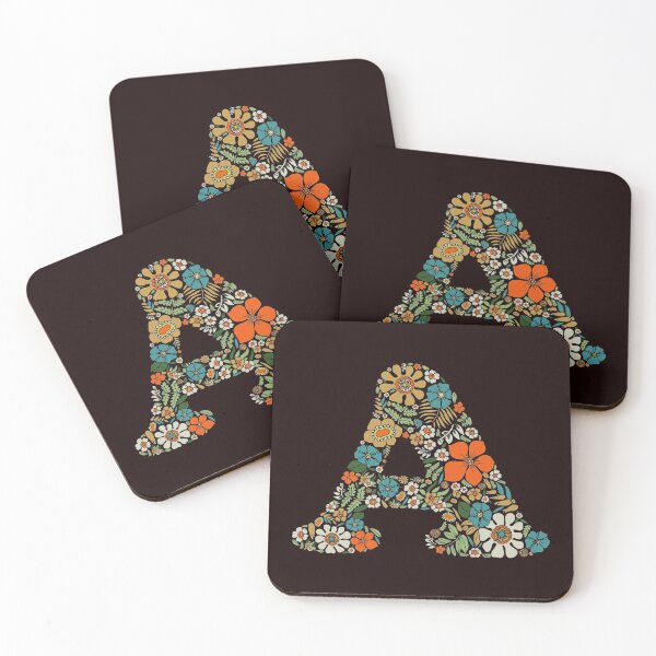 Item preview, Hippie Floral Letter A designed and sold by zeljkica.