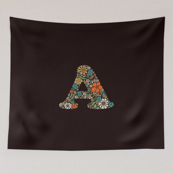 Item preview, Hippie Floral Letter A designed and sold by zeljkica.