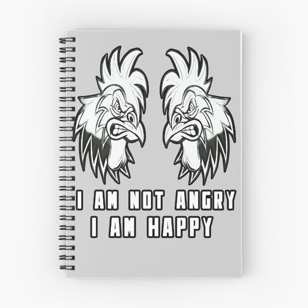 Item preview, funny Rooster- I am not angry I am Happy designed and sold by Waleedw.