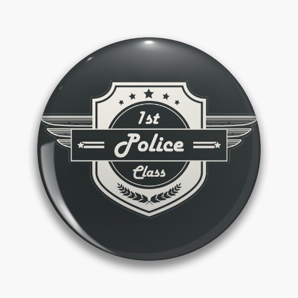 Item preview, First Class Police! Retro Career Gift designed and sold by justkidding-co.