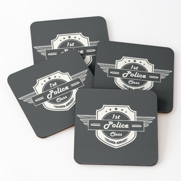 Item preview, First Class Police! Retro Career Gift designed and sold by justkidding-co.