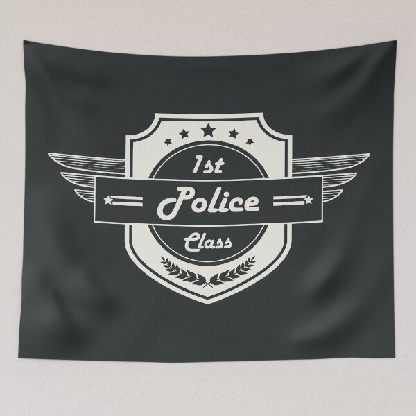 Item preview, First Class Police! Retro Career Gift designed and sold by justkidding-co.