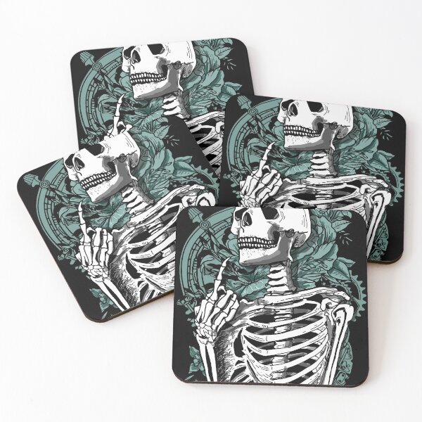 Item preview, Skulls I don't fucking care designed and sold by deathanarchy.