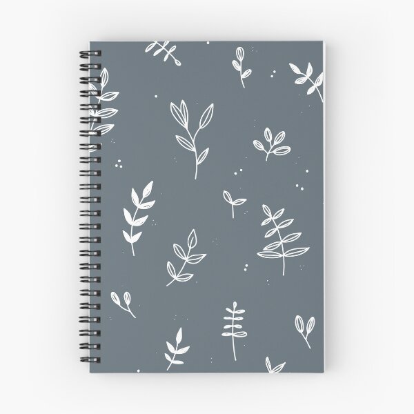 Item preview, Plant garden leaves pattern minimal blue-gray designed and sold by mintwolke.