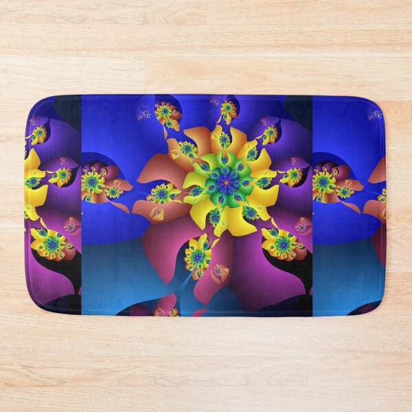 Item preview, Colourful Floral Fractal designed and sold by pinkal.