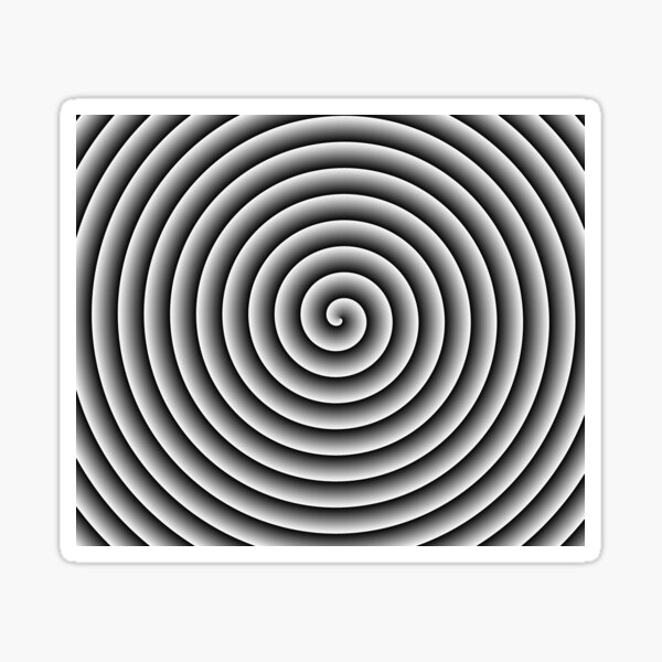 Sticker mural spirale hypnotique n 3 Sticker mural amovible en