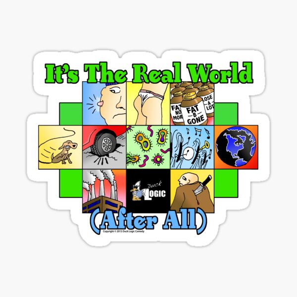 It's The Real World (After All) - Duck Logic Sticker
