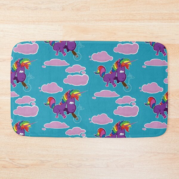 Item preview, Lil Smokey the Rainbow Unicorn (w/ clouds) designed and sold by OneEyedGuy.