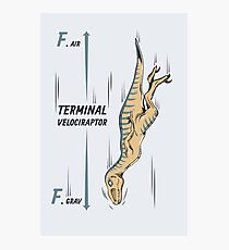 Terminal Velociraptor Photographic Print