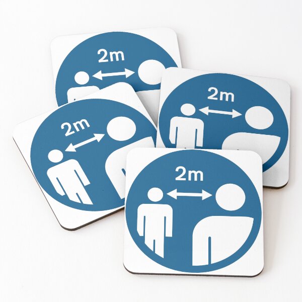 Item preview, Respect Social Distancing - Keep 2 meters apart Sign designed and sold by fireballuke.