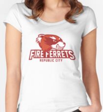 Republic City Fire Ferrets Women's Fitted Scoop T-Shirt