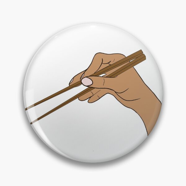 Item preview, Chopsticks in Hand Sticker and T Shirt designed and sold by Kawaiindoodle.