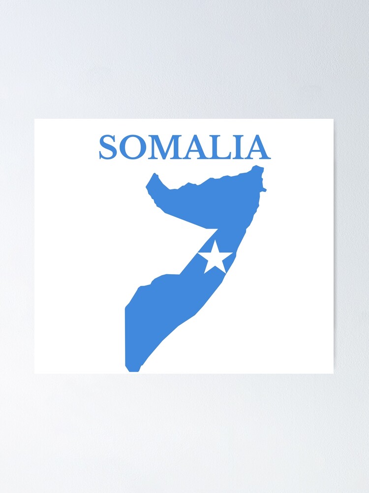 Somalia Flag Map Poster For Sale By Marosharaf Redbubble   Fposter,small,wall Texture,product,750x1000 