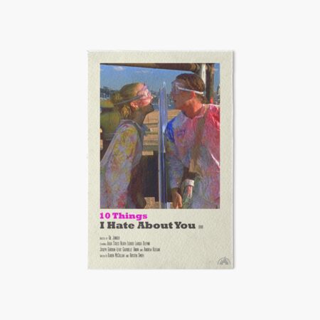 10 Things I Hate About You Polaroid Film Poster Art Board Print
