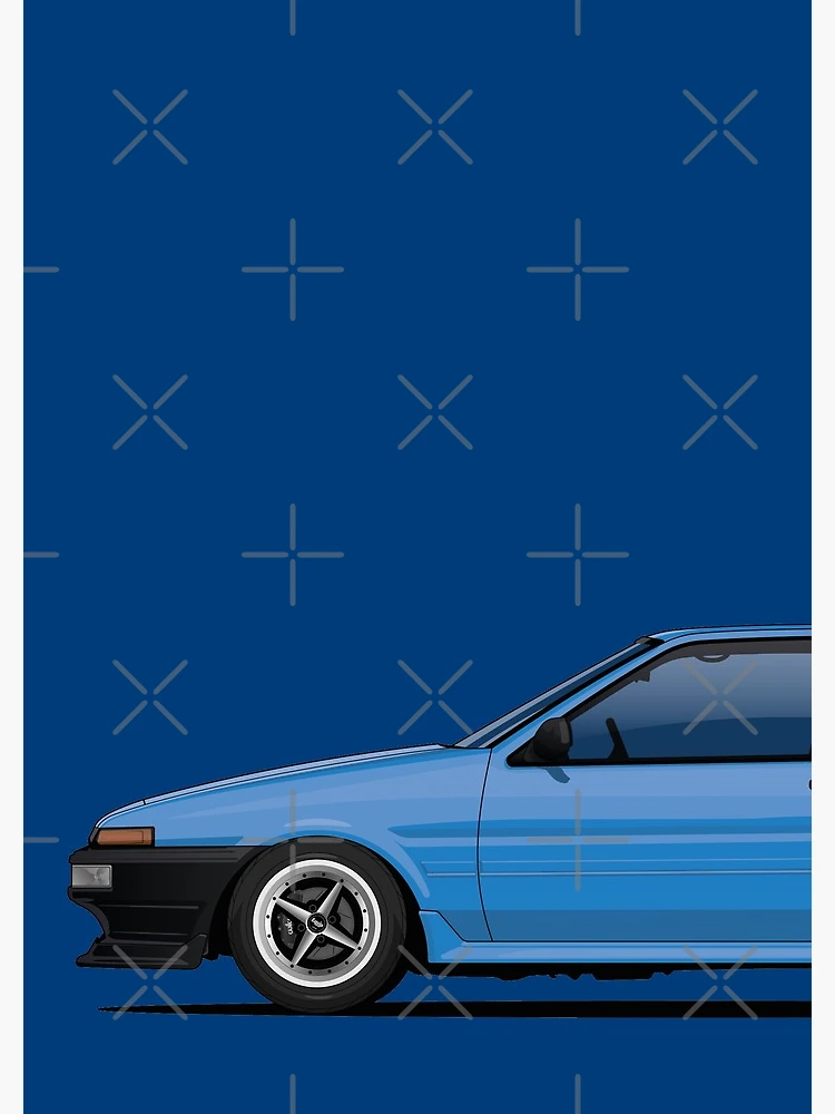 Blue Toyota sprinter trueno ae86 hachiroku