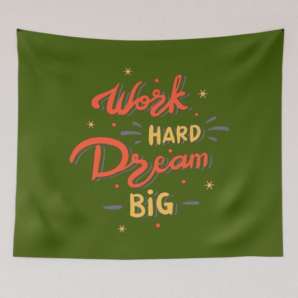 Item preview, Work Hard Dream Big designed and sold by RitzuPaul.