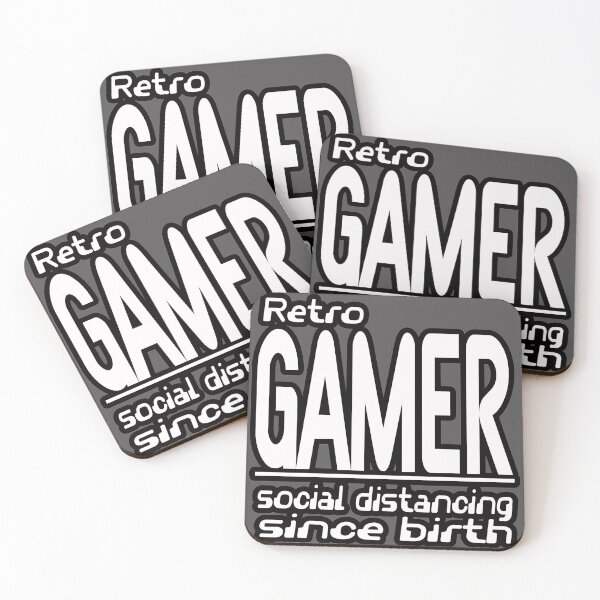 Item preview, Retro Gamer - Social distancing since birth designed and sold by goofyfootartist.