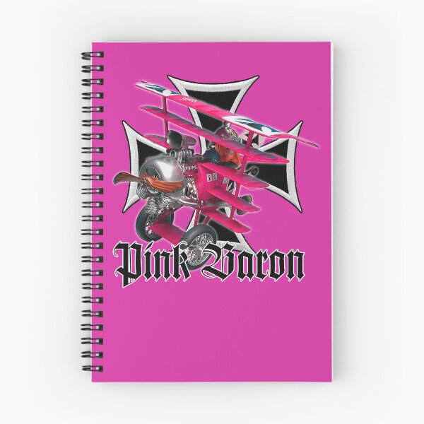 Item preview, Crazy funny Revell plastic kit: Manfred von Richthofen, The Pink Red Baron and his Fokker Dr.1 on pink background and maltese cross. designed and sold by PrintPit.