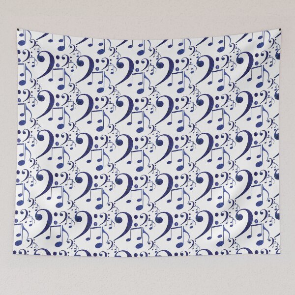 Item preview, MUSIC4EVER Base Clef Music Notes designed and sold by TigsArts.