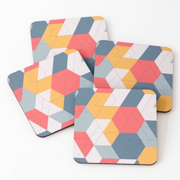 Item preview, Geometric Colors and Lines Modern pattern designed and sold by White-Peony.