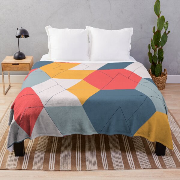 Item preview, Geometric Colors and Lines Modern pattern designed and sold by White-Peony.
