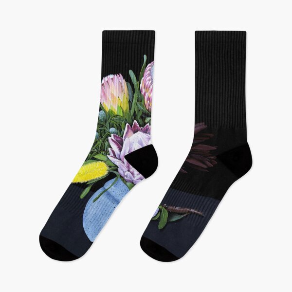 Item preview, En flor - Proteas en florero designed and sold by Lara Karpeljuk.
