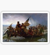 Washington Crossing the Delaware Painting Sticker