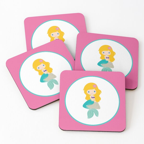 Item preview, Pink and Teal Blue Mermaid designed and sold by cabgodfrey.