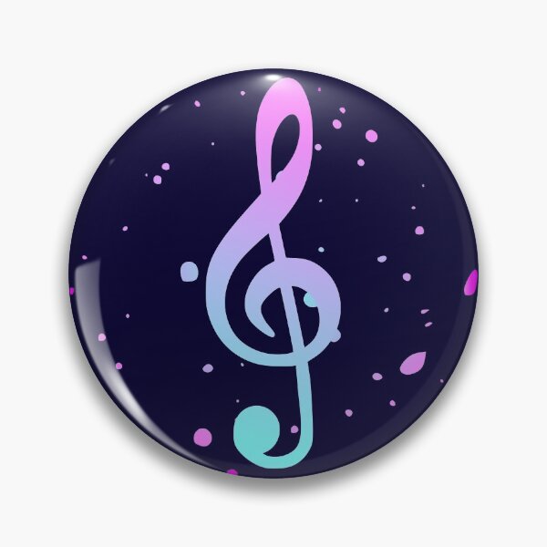 Item preview, Clef pink purple turquoise designed and sold by ChrissiCreation.
