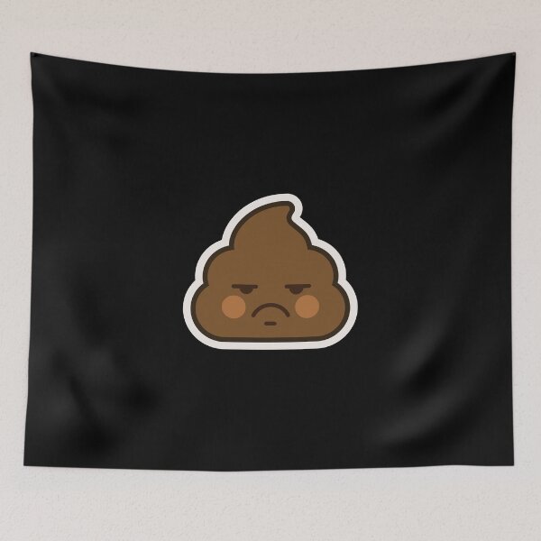 Item preview, Big Poo - Funny Grumpy/Sad Poop Emoji For Mom and Dad designed and sold by KoolMoDee.