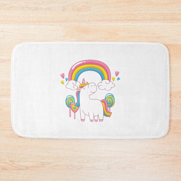 Item preview, Rainbow Unicorn in a Lollipop Field designed and sold by cheekywitch.