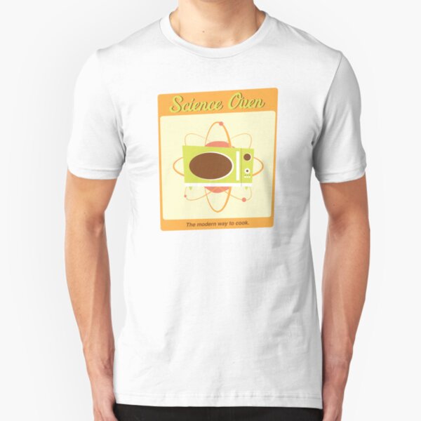 Science Oven Retro Microwave Slim Fit T-Shirt