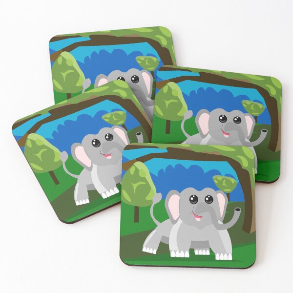 Item preview, Cute Elephant Cartoon designed and sold by MclaughlinGifts.