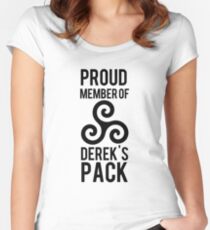 PROUD MEMBER OF DEREK'S PACK Women's Fitted Scoop T-Shirt