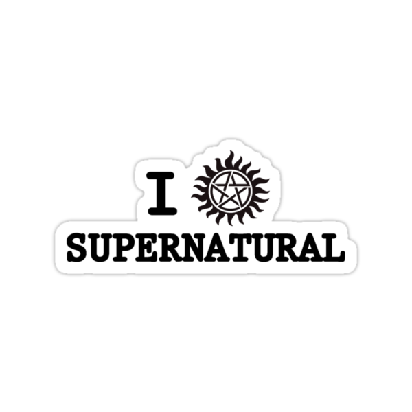 I Love Supernatural Stickers By Saltnburn Redbubble
