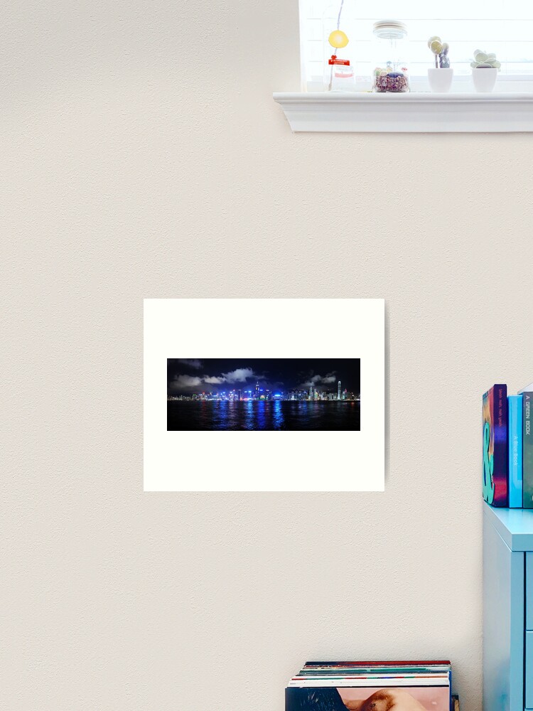 Thumbnail 2 of 3, Art Print, Hong Kong from Kowloon designed and sold by sjbowen.