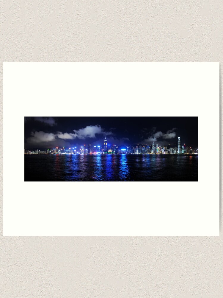 Thumbnail 1 of 3, Art Print, Hong Kong from Kowloon designed and sold by sjbowen.