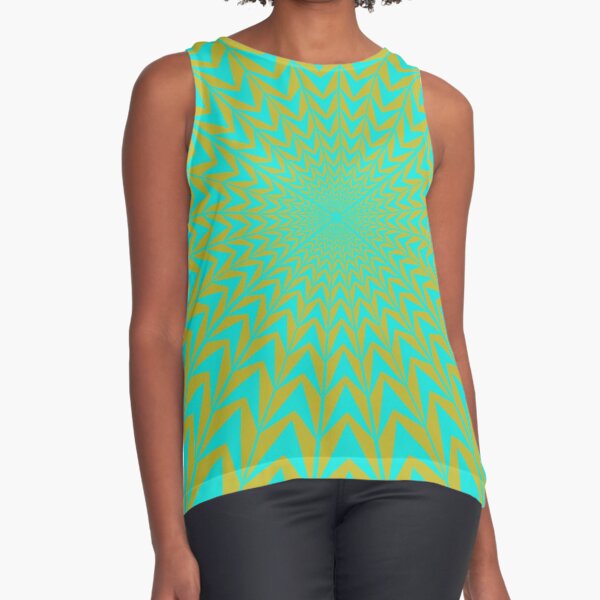 Design, #abstract, #pattern, #illustration, psychedelic Sleeveless Top