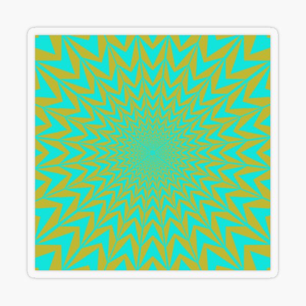 Design, #abstract, #pattern, #illustration, psychedelic Transparent Sticker