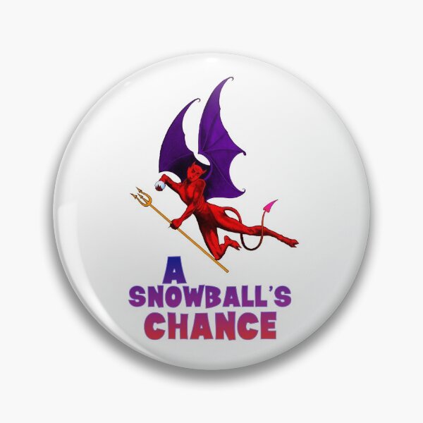 Item preview, A Snowball's Chance Demon designed and sold by WhatOdds.