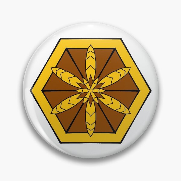 Honeycomb Flower Pin