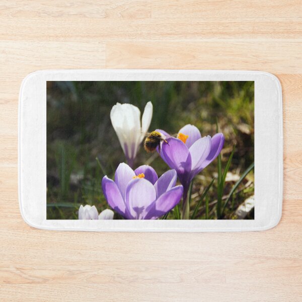 Item preview, A bumblebee visits crokus designed and sold by Yven-Dienst.